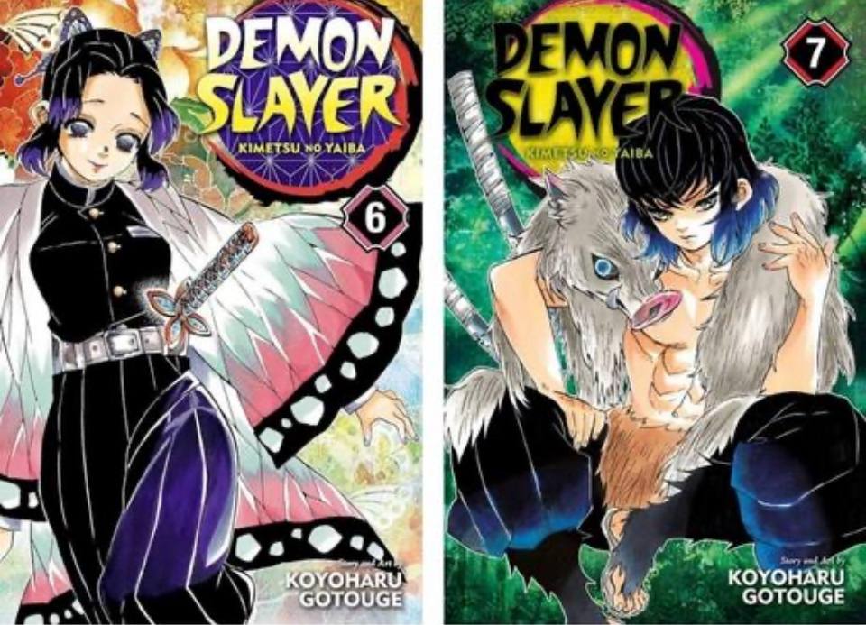 Demon Slayer manga volume 6+7